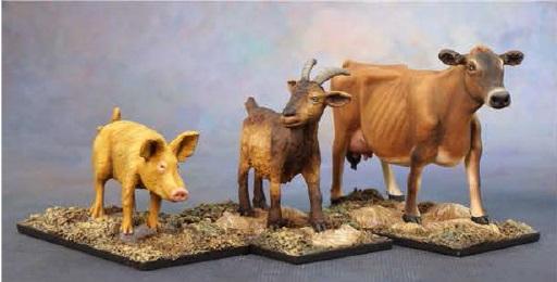 03719 Farm Animals: Goat, Pig, Cow